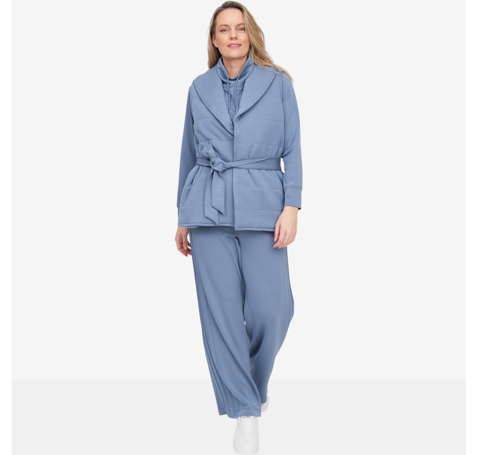 Image 104727_ALTMORE1.jpg, Product 104-727 / Price $99.90, Wynne Style Cloud Knit Quilted Belted Vest from Wynnelayers on TSC.ca's Fashion department