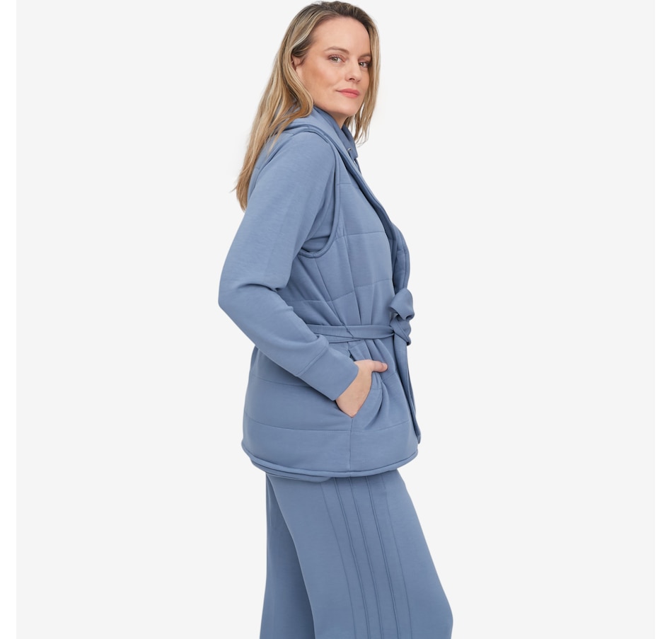 Image 104727_ALTMORE2.jpg, Product 104-727 / Price $99.90, Wynne Style Cloud Knit Quilted Belted Vest from Wynnelayers on TSC.ca's Fashion department