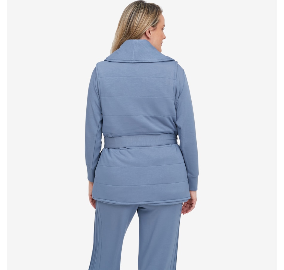Image 104727_ALTMORE3.jpg, Product 104-727 / Price $99.90, Wynne Style Cloud Knit Quilted Belted Vest from Wynnelayers on TSC.ca's Fashion department