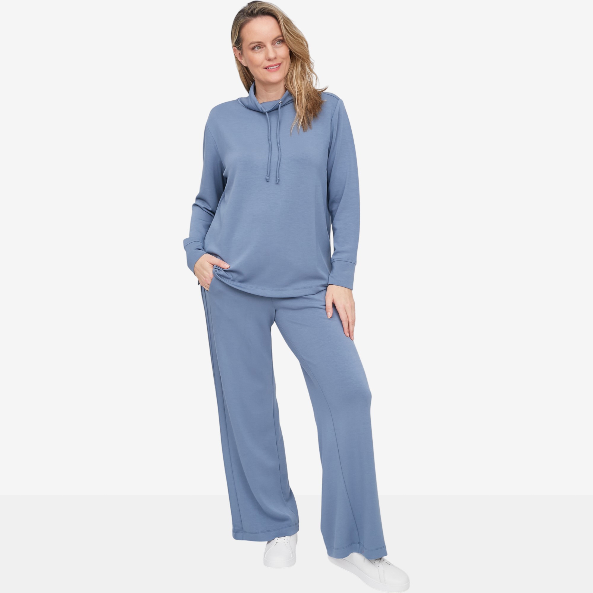 Wynne Style Cloud Knit Wide Leg Pintuck Pant - TSC.ca