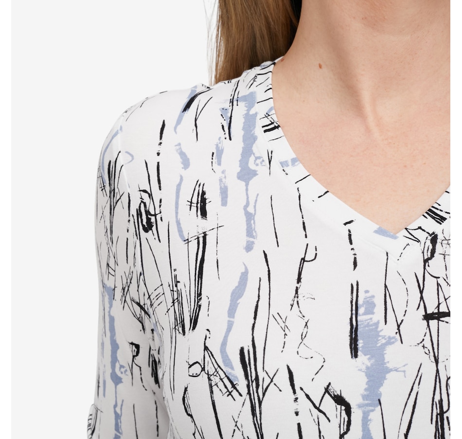Image 104730_ALTMORE2.jpg, Product 104-730 / Price $69.88, Wynne Style Fluid V-Neck Butterfly Tee from Wynnelayers on TSC.ca's Fashion department