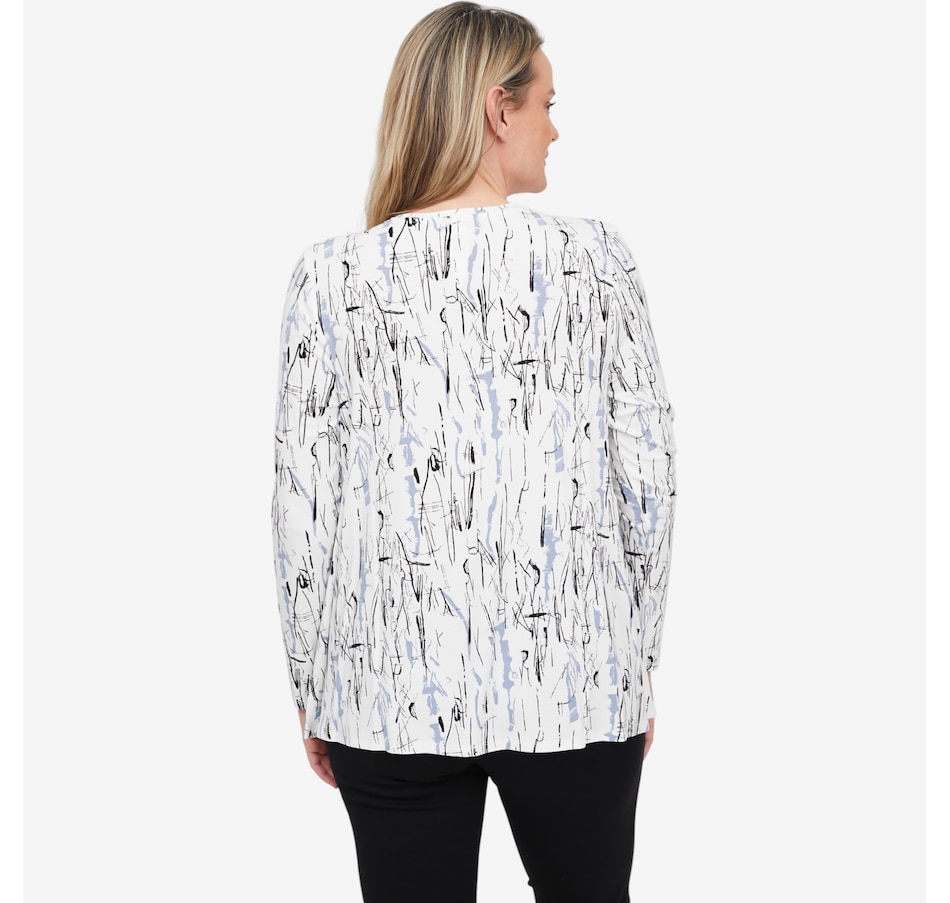 Image 104730_ALTMORE3.jpg, Product 104-730 / Price $69.88, Wynne Style Fluid V-Neck Butterfly Tee from Wynnelayers on TSC.ca's Fashion department