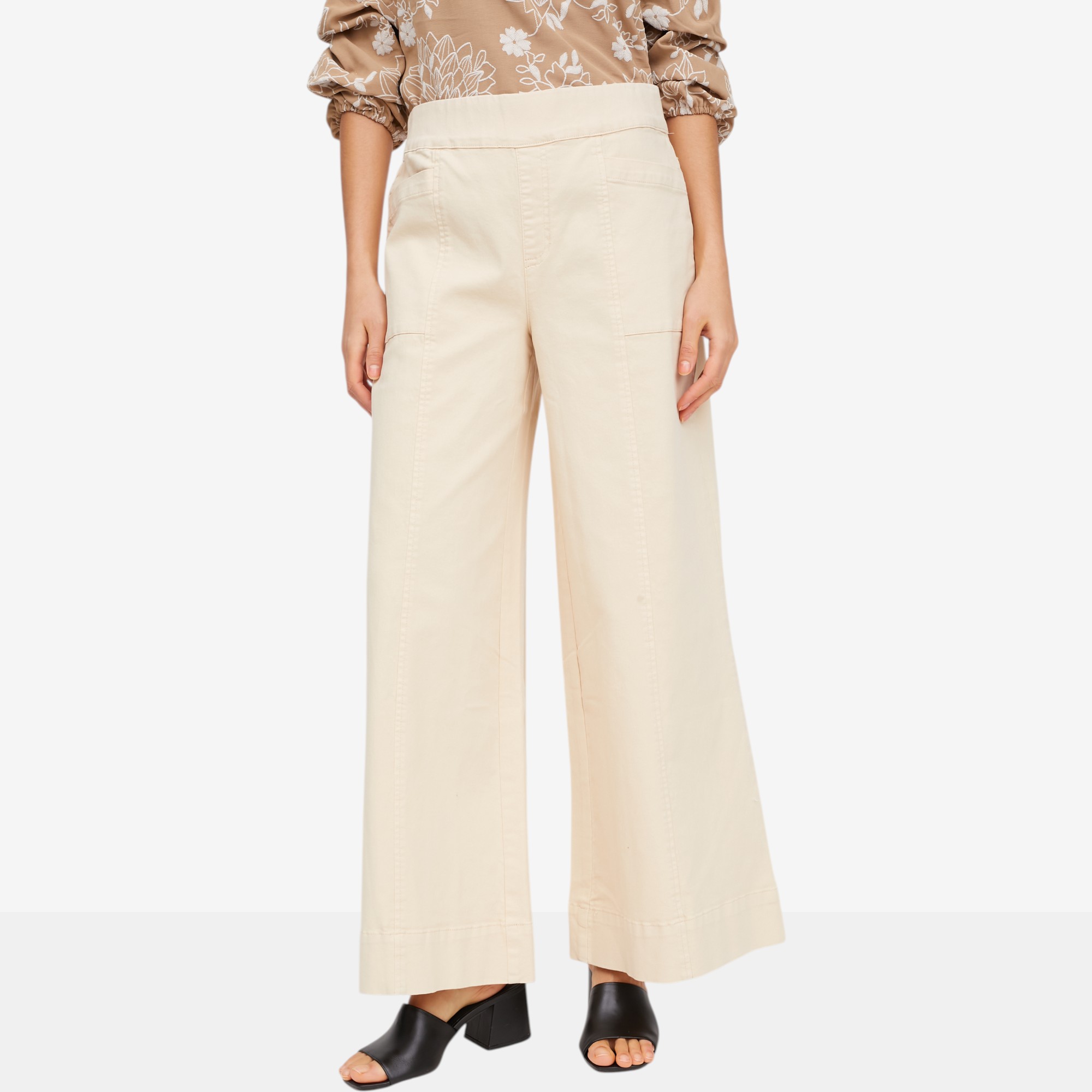 Hailey Lyn Wide Leg Denim Elastic Waist Pant - TSC.ca