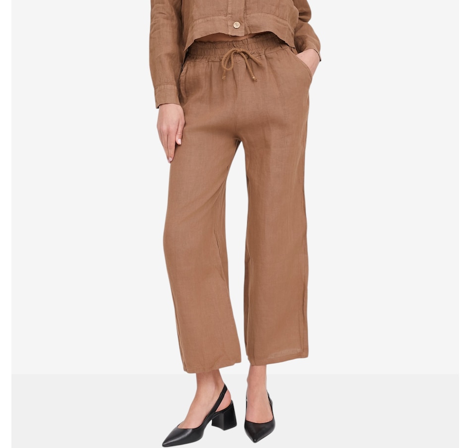 Image 104766_MOC.jpg, Product 104-766 / Price $110.00, M Made In Italy Pull-On Straight Leg Pant with Pockets from M Made in Italy on TSC.ca's Fashion department