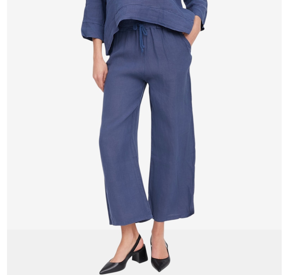 Image 104766_NVY.jpg, Product 104-766 / Price $110.00, M Made In Italy Pull-On Straight Leg Pant with Pockets from M Made in Italy on TSC.ca's Fashion department