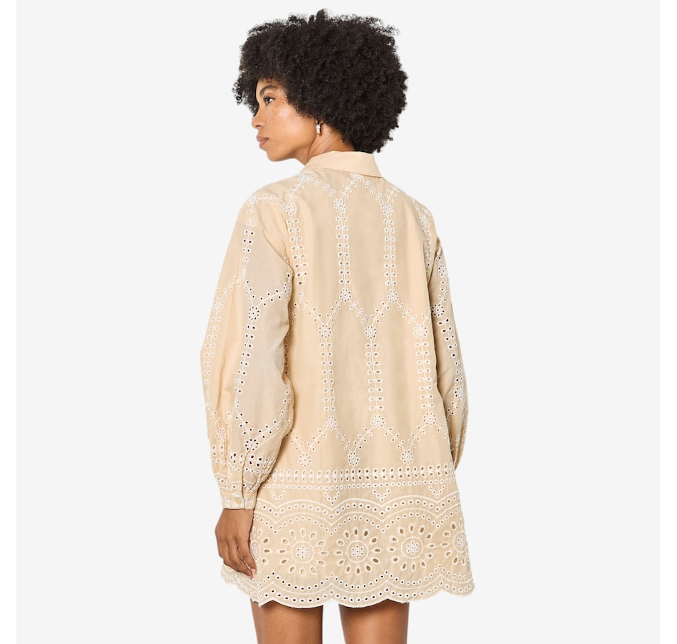 Image 104770_ALTMORE3.jpg, Product 104-770 / Price $160.00, Apricot Contrast Broderie Shirt Dress from Apricot on TSC.ca's Fashion department