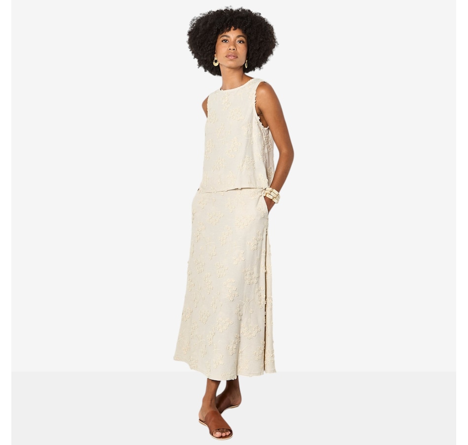 Image 104772_STN.jpg, Product 104-772 / Price $160.00, Apricot Dandelion Embroidered Skirt from Apricot on TSC.ca's Fashion department