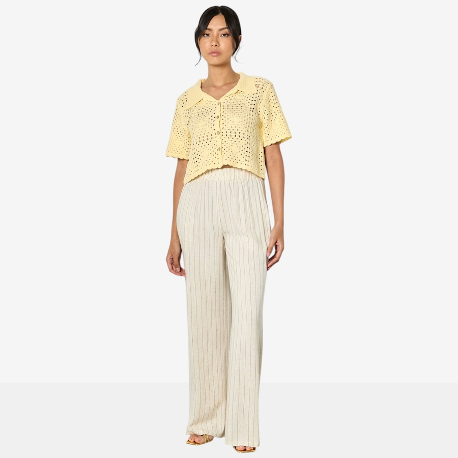Image 104774_ALTMORE1.jpg, Product 104-774 / Price $69.88, Apricot Pinstripe Linen Wide Leg Trouser from Apricot on TSC.ca's Fashion department