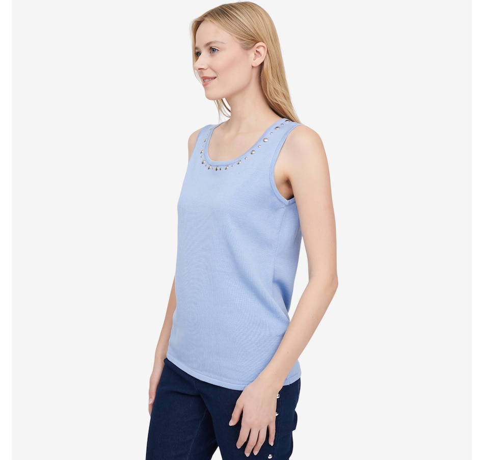 Image 104792_ALTMORE3.jpg, Product 104-792 / Price $39.99, Nina Leonard Scoop Neck Sleeveless Knit Tank from Nina Leonard on TSC.ca's Fashion department