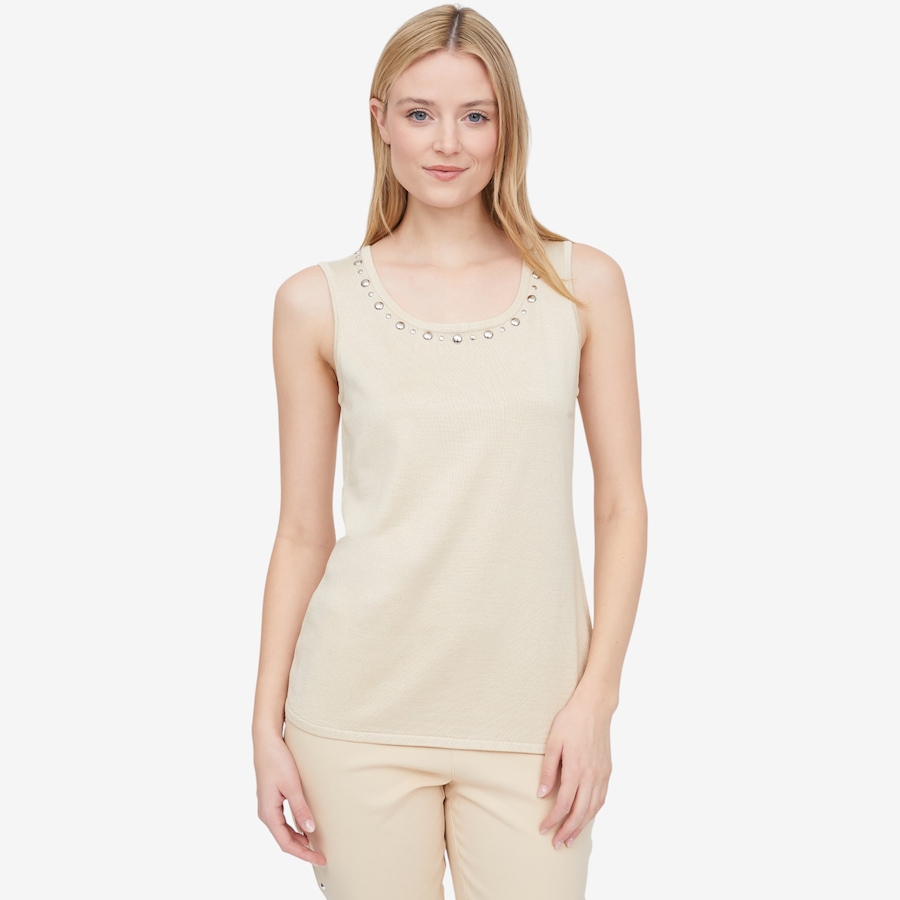 Image 104792_STN.jpg, Product 104-792 / Price $29.88, Nina Leonard Scoop Neck Sleeveless Knit Tank from Nina Leonard on TSC.ca's Fashion department