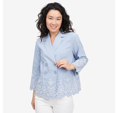 Wynne Style Flatterfit Embroidered Jacket