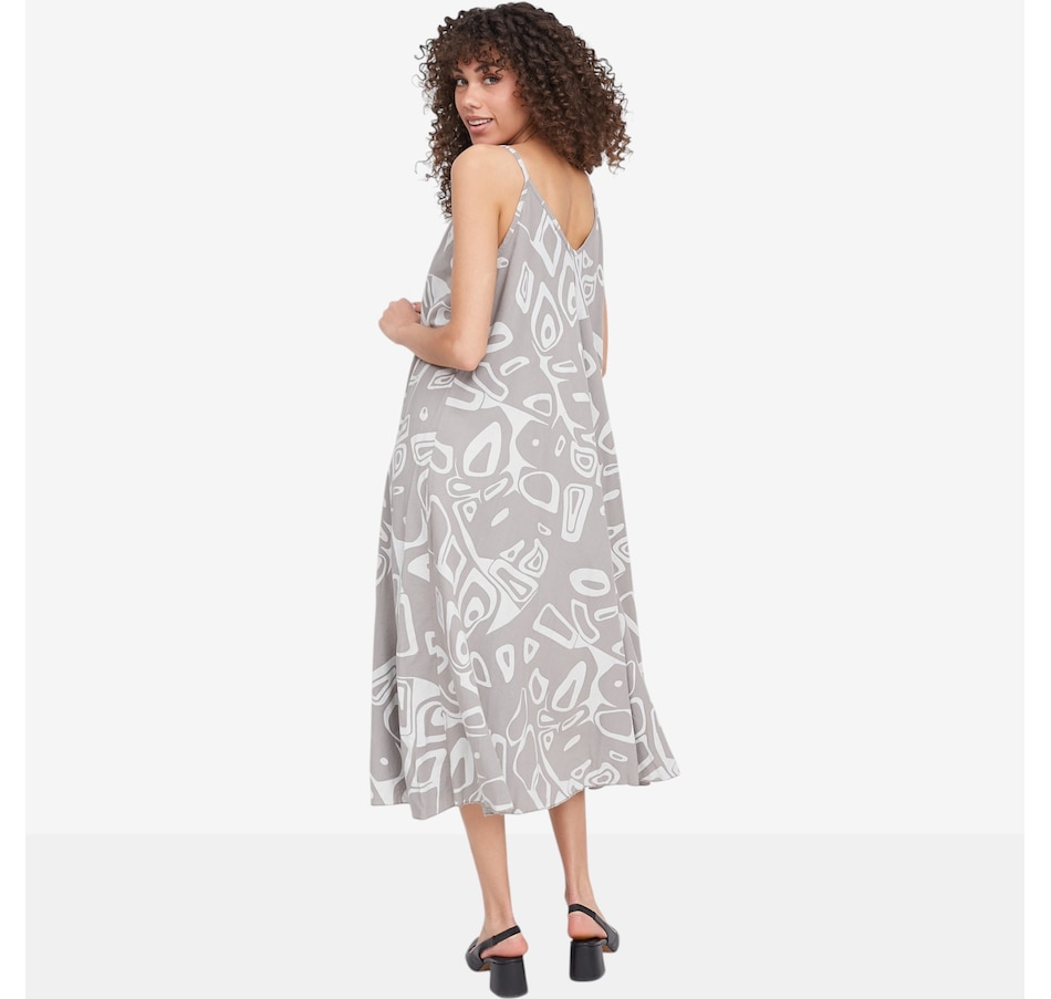 Image 104808_ALTMORE4.jpg, Product 104-808 / Price $120.00, M Made In Italy Printed Maxi Dress V-Neckline from M Made in Italy on TSC.ca's Fashion department
