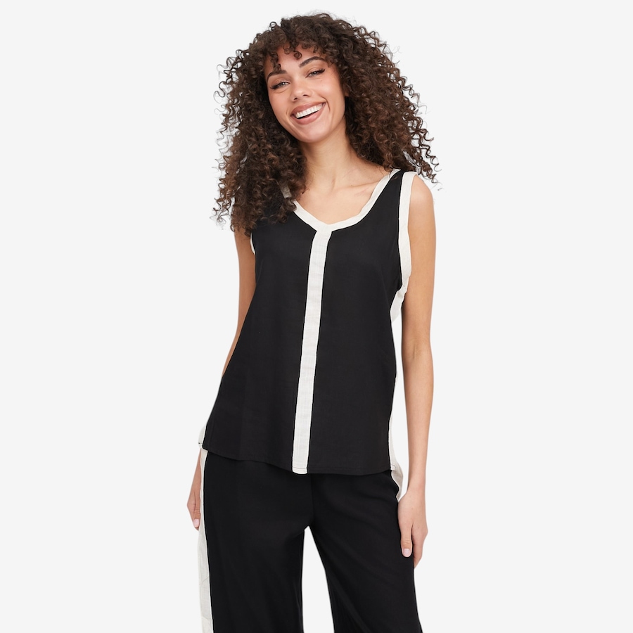 Image 104810_BCB.jpg, Product 104-810 / Price $39.88, M Made In Italy V-Neck Colour Block Sleeveless Top from M Made in Italy on TSC.ca's Fashion department