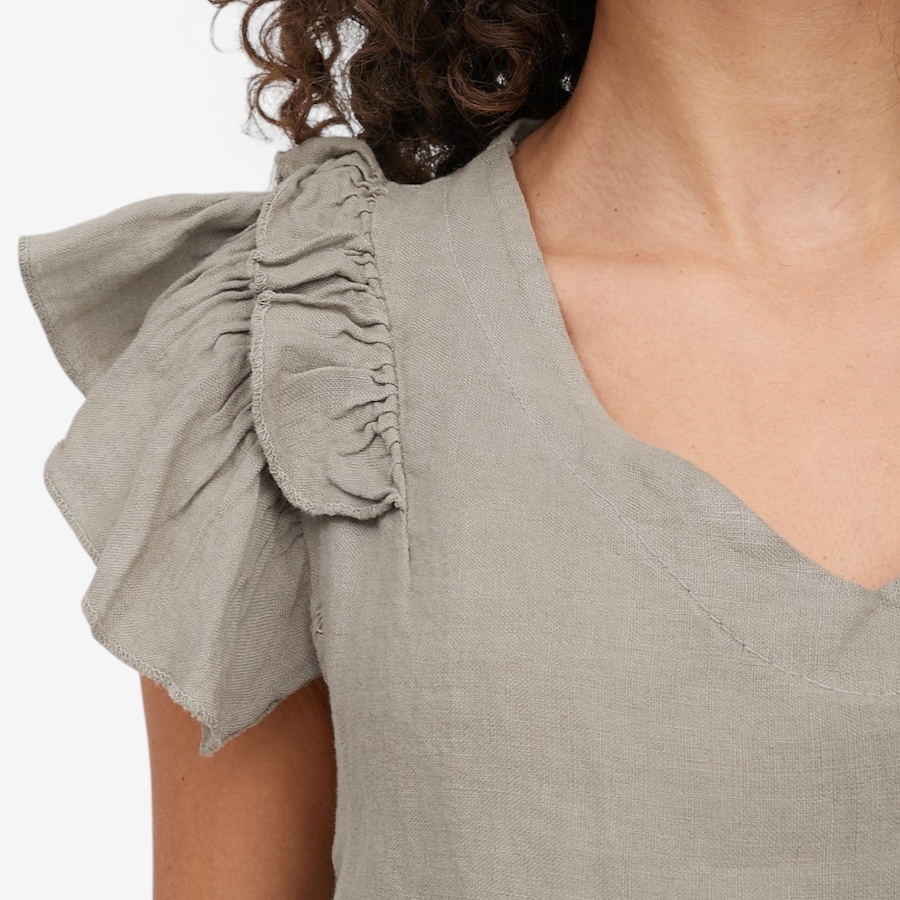 Image 104815_ALTMORE1.jpg, Product 104-815 / Price $44.88, M Made In Italy V-Neck Top with Ruffled Cap Sleeves from M Made in Italy on TSC.ca's Fashion department
