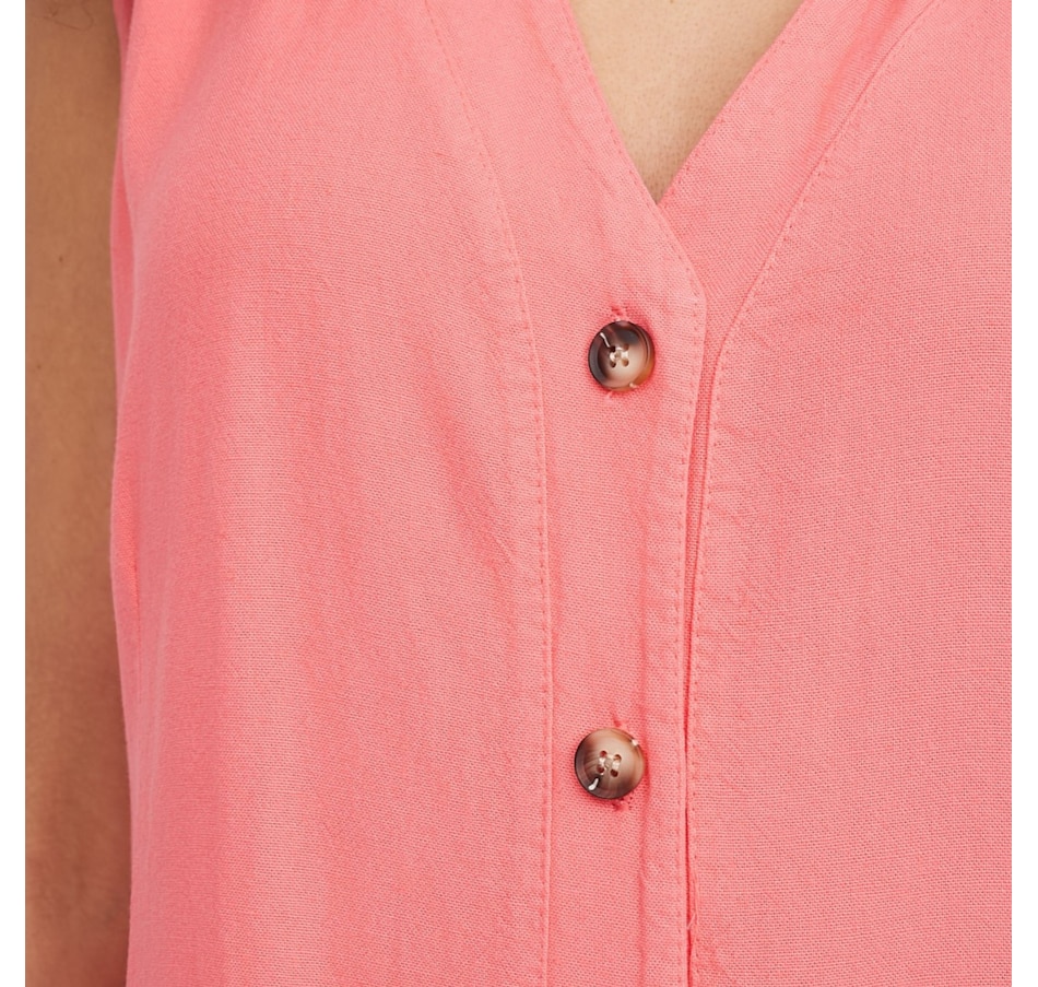Image 104819_ALTMORE1.jpg, Product 104-819 / Price $64.88, M Made In Italy Button Down Sleeveless Dress with Pockets from M Made in Italy on TSC.ca's Fashion department