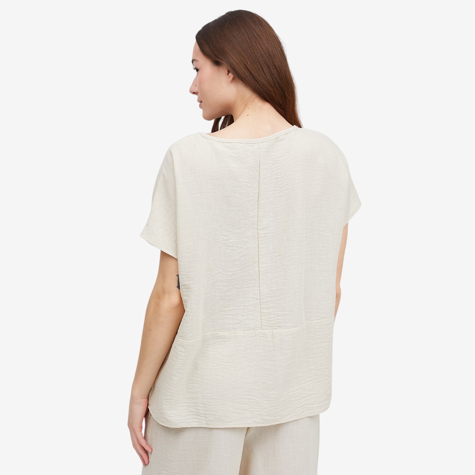 Kim & Co. Linen Feel Loose Top with Pockets - TSC.ca