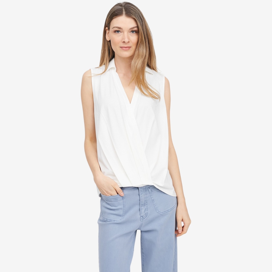 Image 104837_COD.jpg, Product 104-837 / Price $29.33, Wynne Style Sleeveless Collared Twist Top from Wynnelayers on TSC.ca's Fashion department