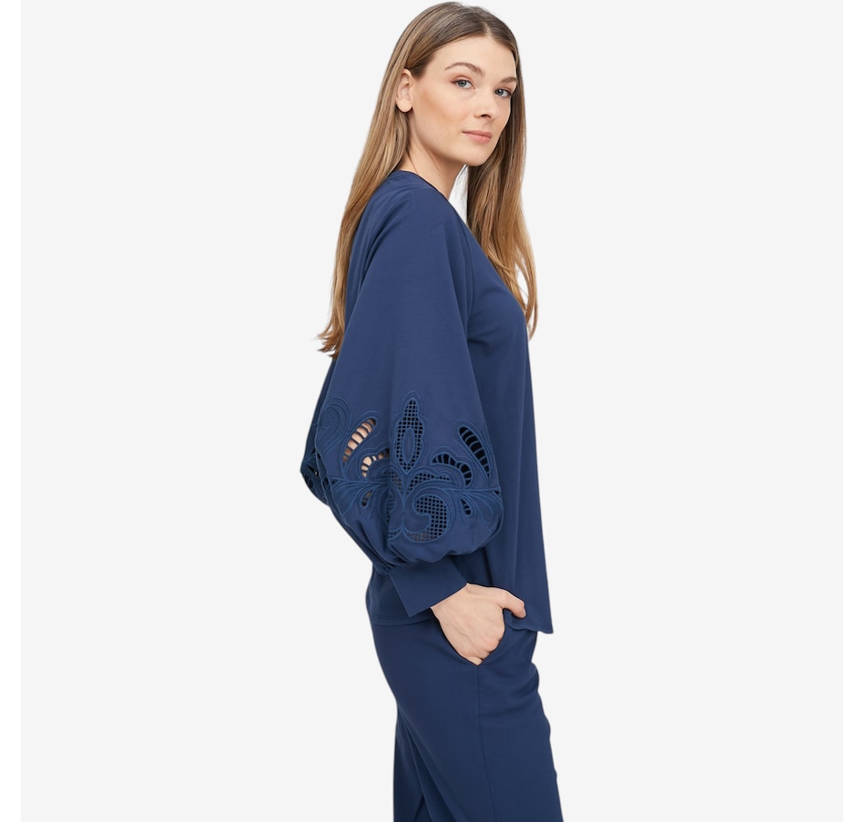 Image 104838_ALTMORE1.jpg, Product 104-838 / Price $99.90, Wynne Style Cottoncloud Embroidered Sleeve Top from Wynnelayers on TSC.ca's Fashion department