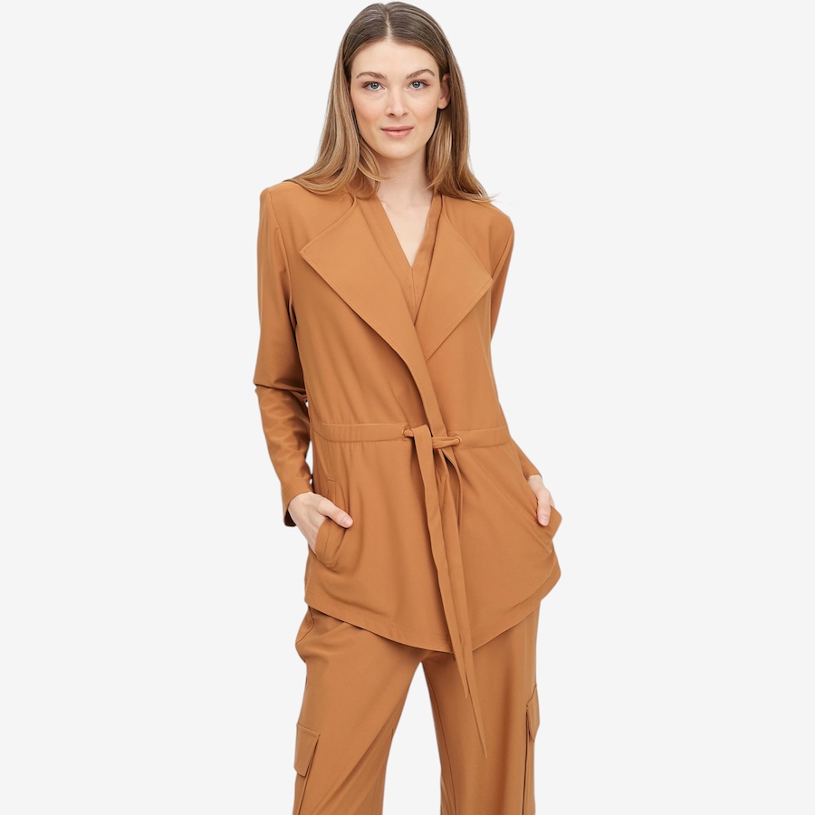Image 104849_NUG.jpg, Product 104-849 / Price $49.33, Wynne Style Luxe Crepe Gilet Jacket from Wynnelayers on TSC.ca's Fashion department