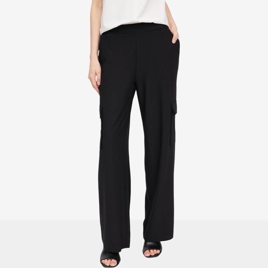 Image 104850_BLK.jpg, Product 104-850 / Price $44.33, Wynne Style Luxe Crepe Clean Cargo Pant from Wynnelayers on TSC.ca's Fashion department