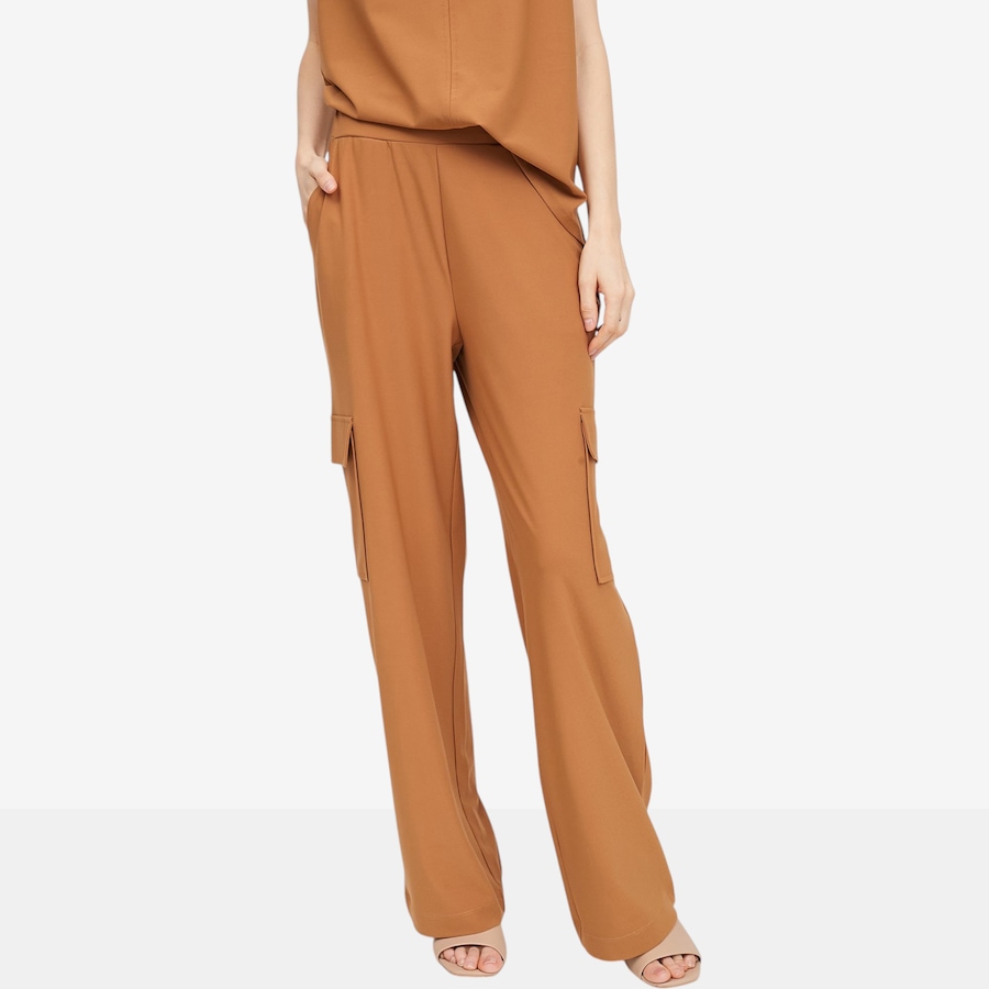 Image 104850_NUG.jpg, Product 104-850 / Price $44.33, Wynne Style Luxe Crepe Clean Cargo Pant from Wynnelayers on TSC.ca's Fashion department