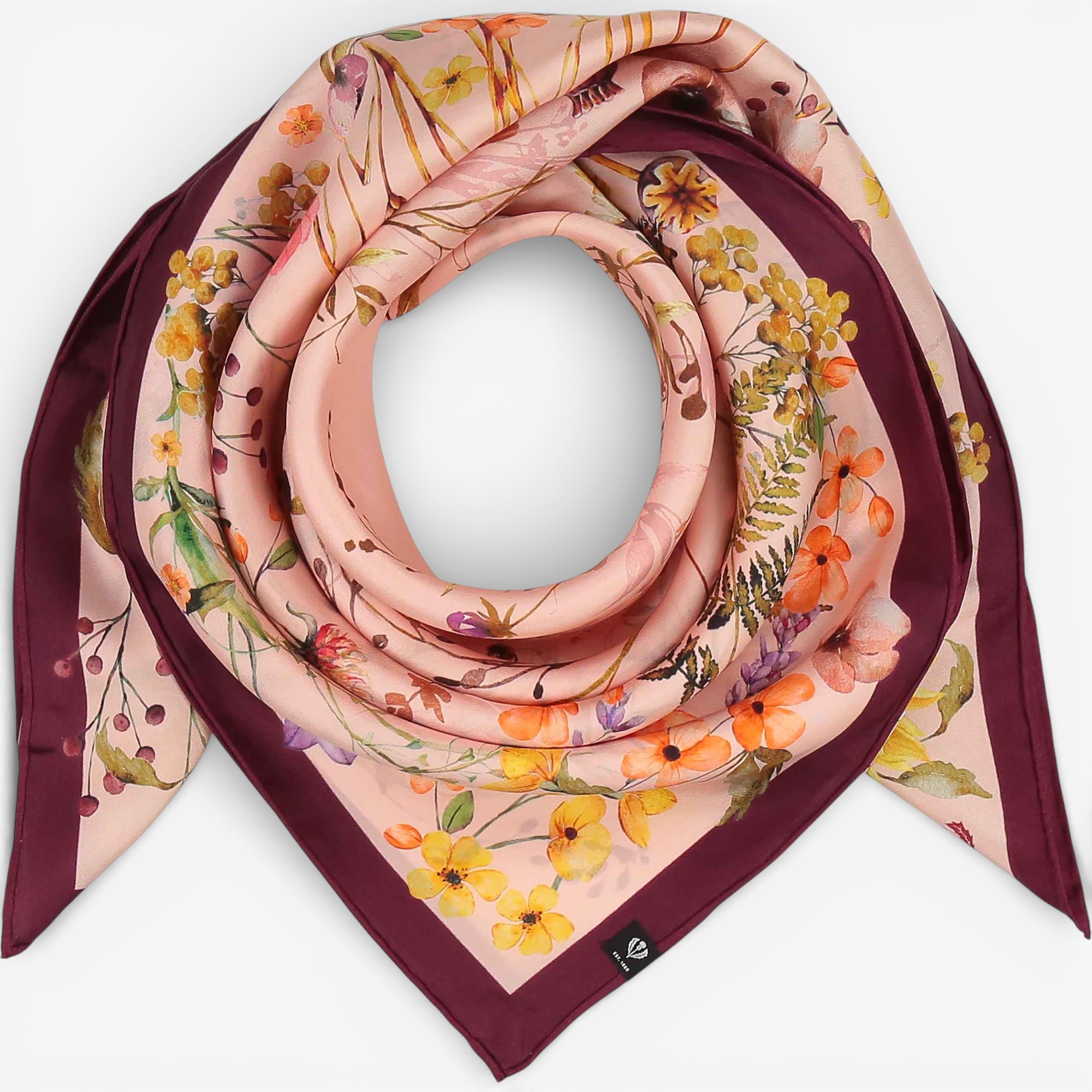 V. Fraas Cottage Floral Silk Square Scarf - TSC.ca