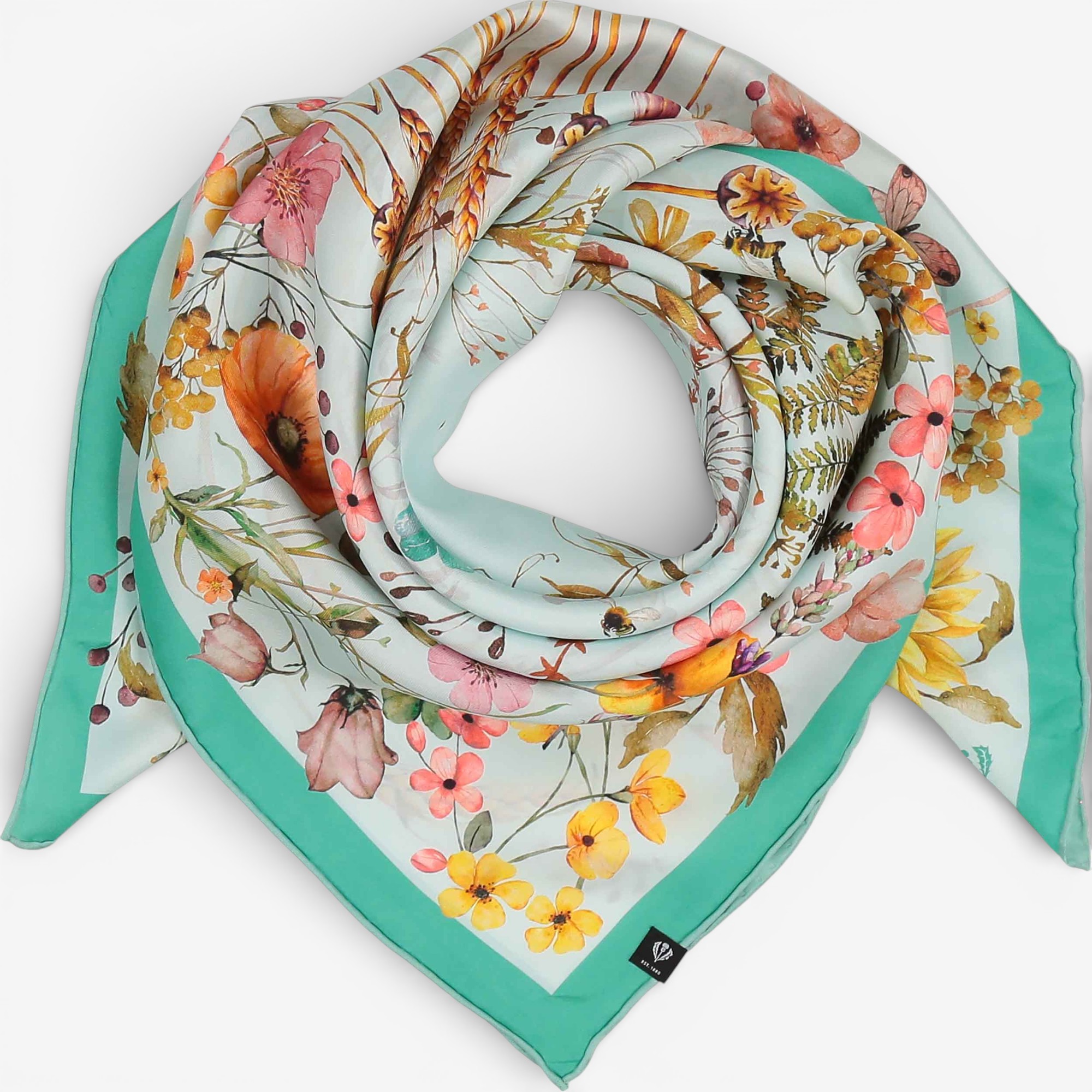 V. Fraas Cottage Floral Silk Square Scarf - TSC.ca