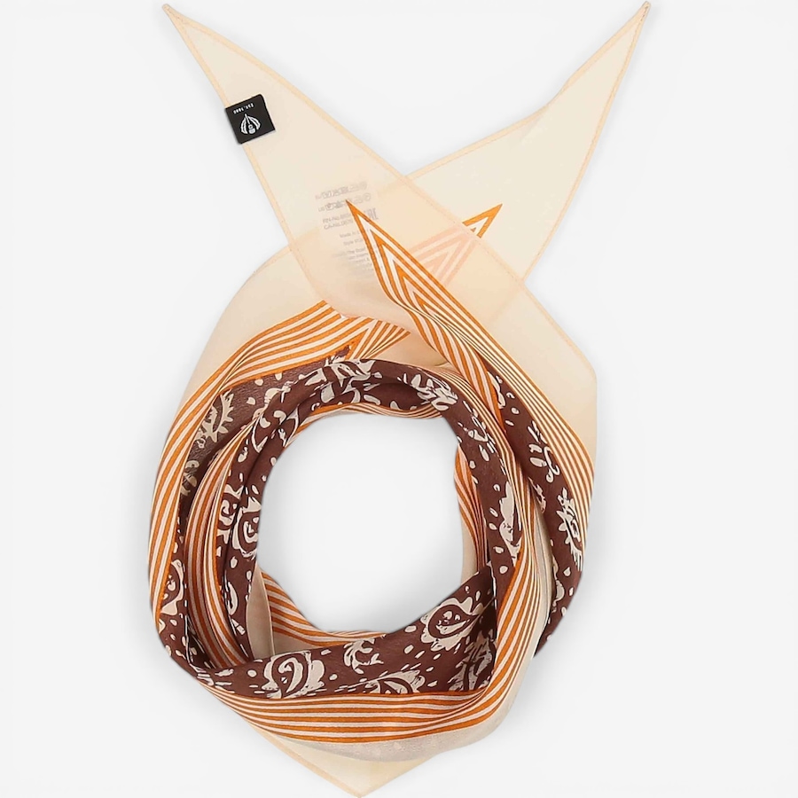 Image 104874_DBESP.jpg, Product 104-874 / Price $34.88, V. Fraas Paisley Border Silk Diamond Scarf from FRAAS on TSC.ca's Fashion department