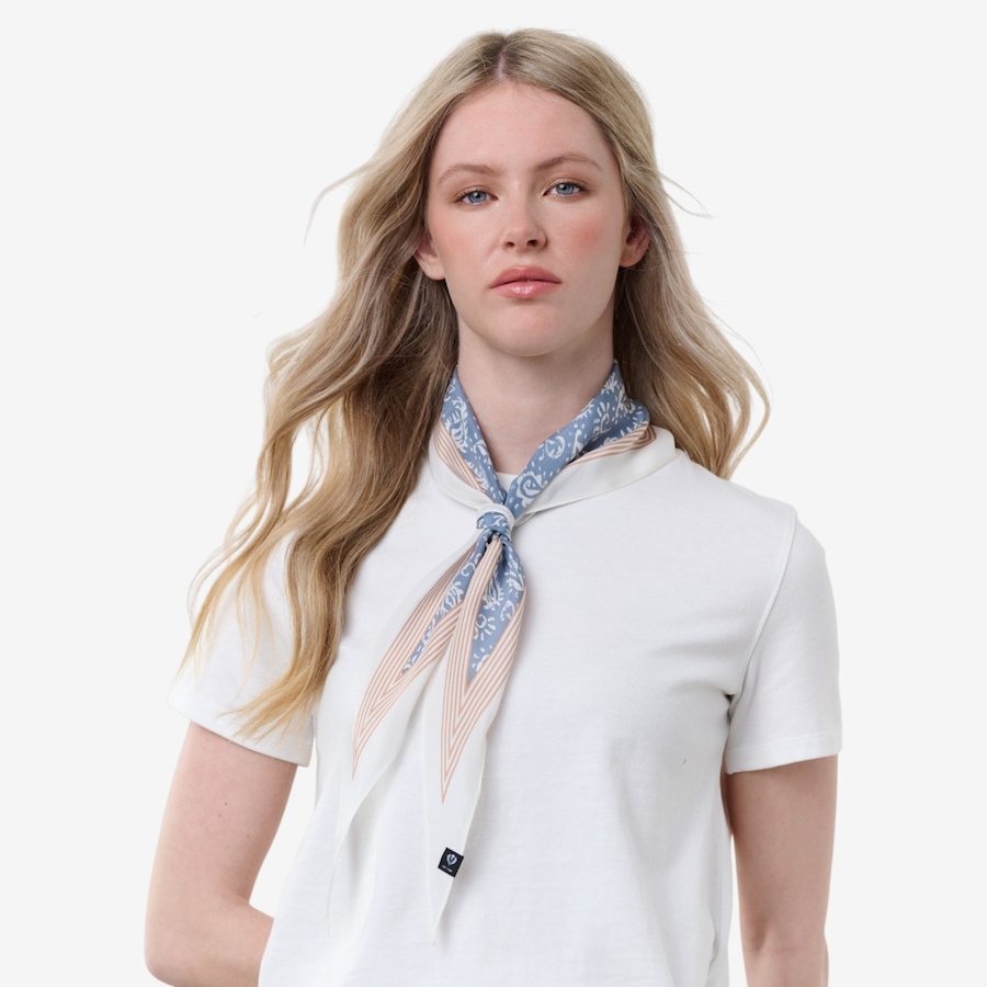 Image 104874_DNM.jpg, Product 104-874 / Price $34.88, V. Fraas Paisley Border Silk Diamond Scarf from FRAAS on TSC.ca's Fashion department