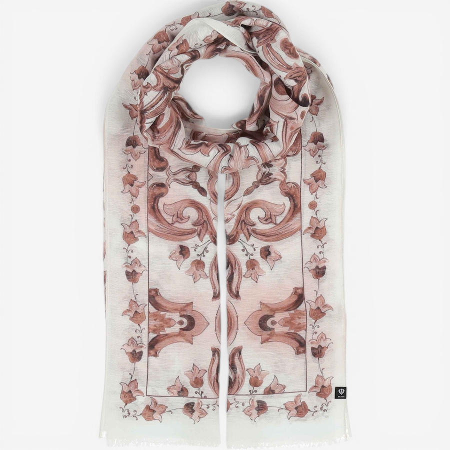Image 104916_ALTMORE1.jpg, Product 104-916 / Price $54.88, V. Fraas Tile Print Hemp Wrap from FRAAS on TSC.ca's Fashion department