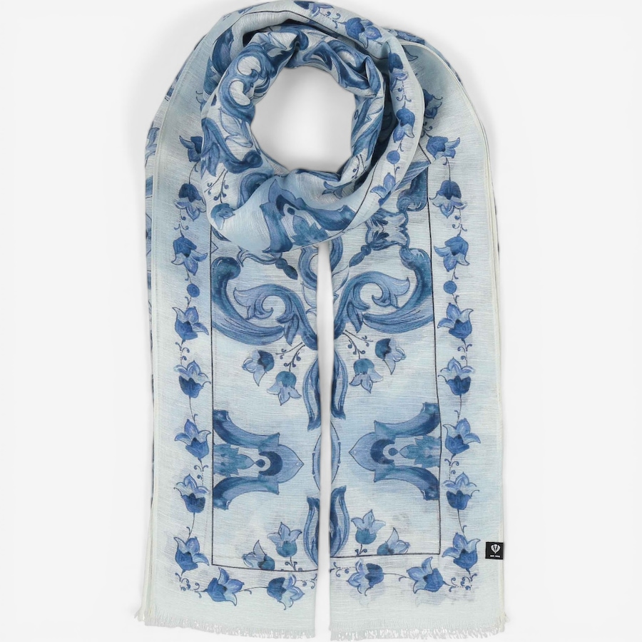Image 104916_ALTMORE2.jpg, Product 104-916 / Price $54.88, V. Fraas Tile Print Hemp Wrap from FRAAS on TSC.ca's Fashion department