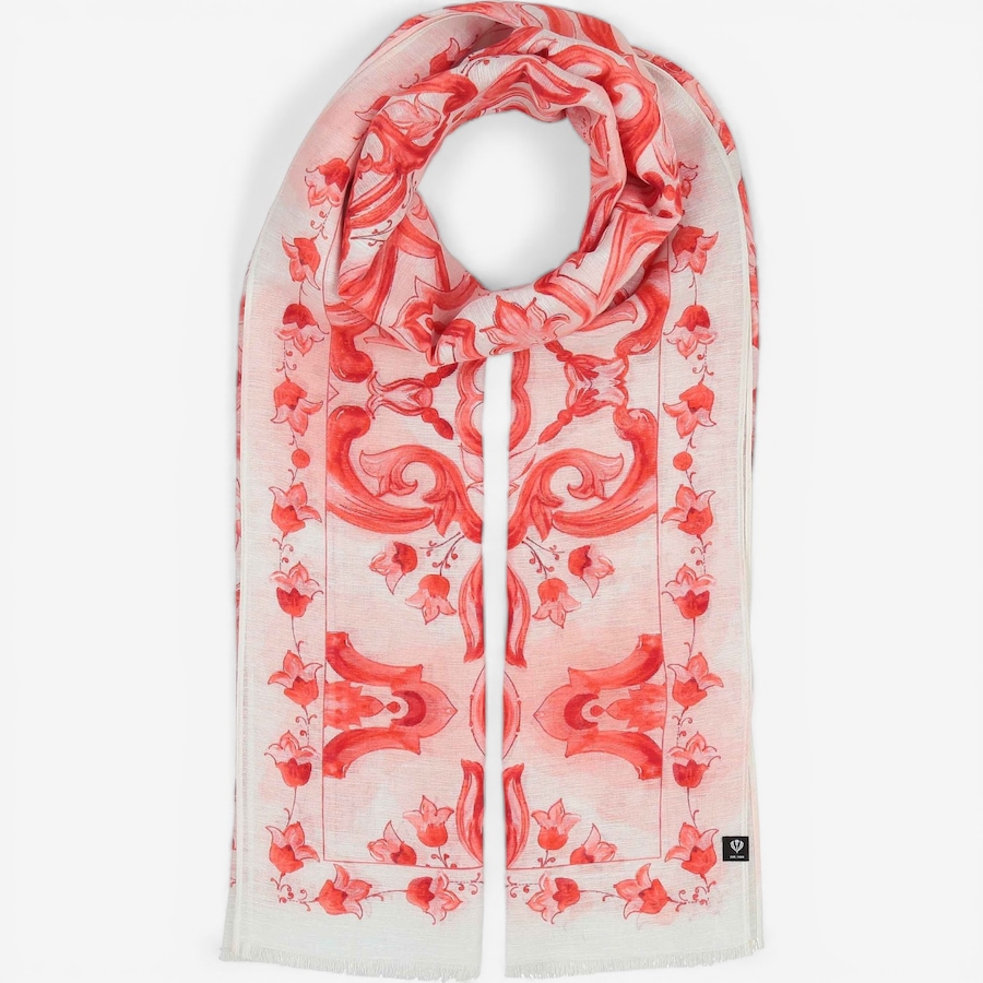 Image 104916_ALTMORE3.jpg, Product 104-916 / Price $54.88, V. Fraas Tile Print Hemp Wrap from FRAAS on TSC.ca's Fashion department