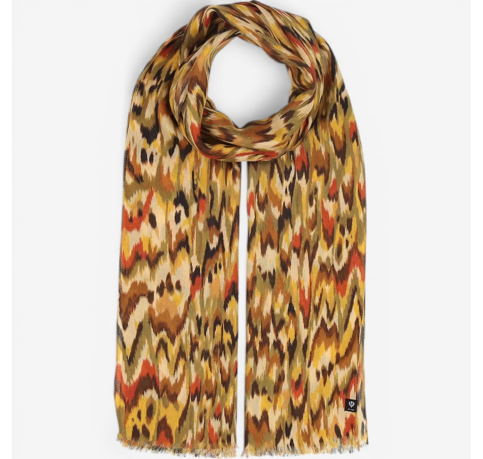 Image 104917_KHA.jpg, Product 104-917 / Price $88.00, V. Fraas Abstract Blurred Viscose Scarf from FRAAS on TSC.ca's Fashion department