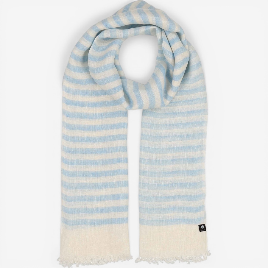 Image 104919_TRUBE.jpg, Product 104-919 / Price $82.00, V. Fraas Sea Stripes Linen Wrap from FRAAS on TSC.ca's Fashion department