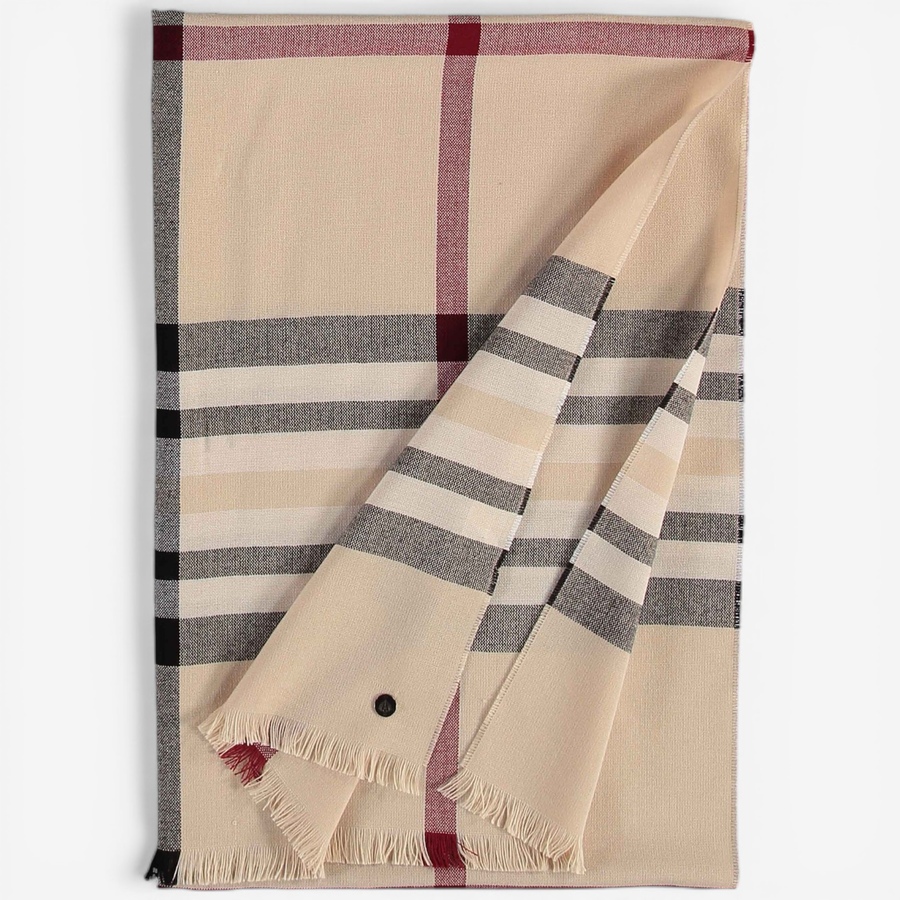 Image 104920_ALTMORE6.jpg, Product 104-920 / Price $64.00, V. Fraas Plaid Lightweight Wrap from FRAAS on TSC.ca's Fashion department