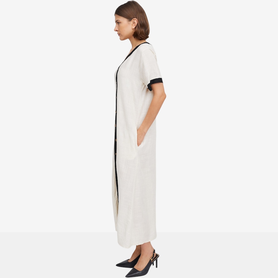 Image 104923_ALTMORE1.jpg, Product 104-923 / Price $54.88, M Made In Italy Button Down Colour Block Maxi Dress with Side Seam Pockets from M Made in Italy on TSC.ca's Fashion department