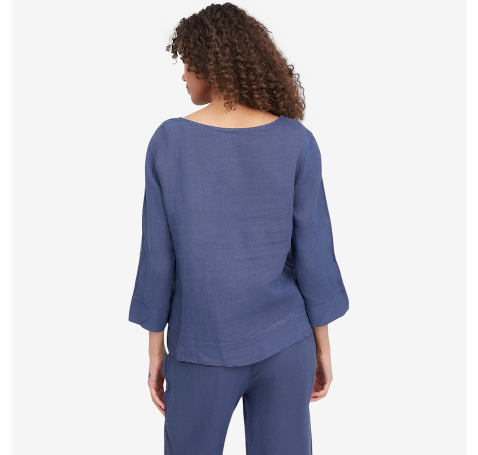 Image 104924_ALTMORE2.jpg, Product 104-924 / Price $54.88, M Made In Italy Boat Neck Top with High-Low Hemline from M Made in Italy on TSC.ca's Fashion department