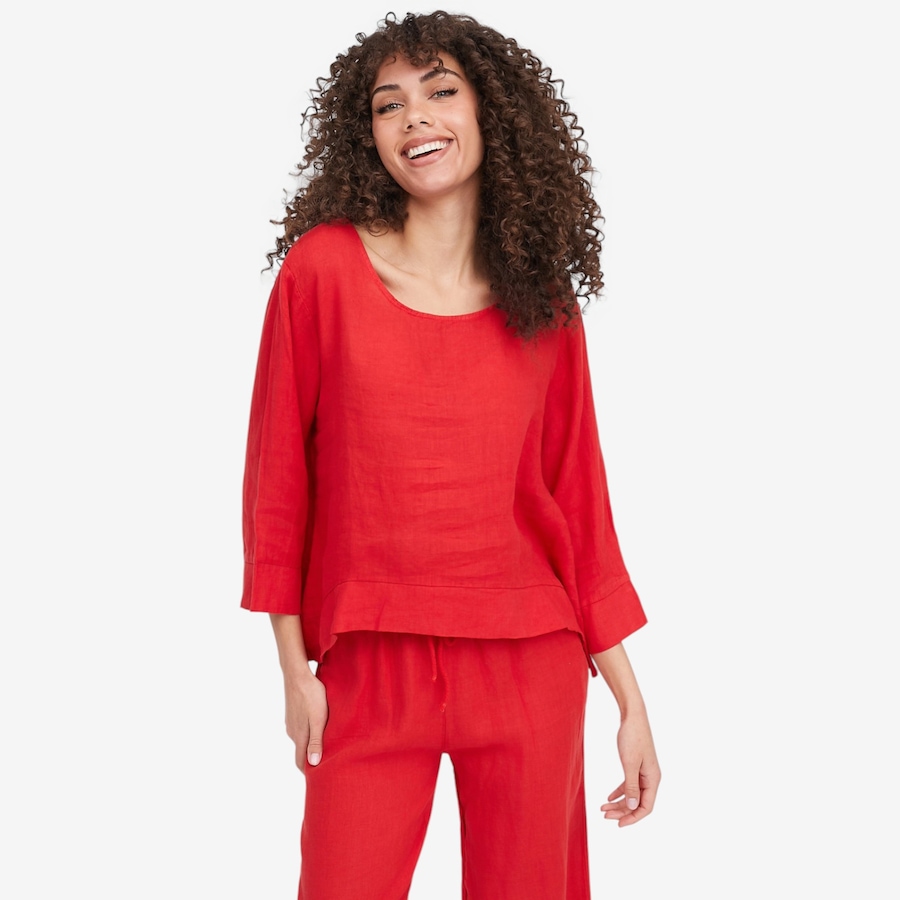 Image 104924_RBY.jpg, Product 104-924 / Price $54.88, M Made In Italy Boat Neck Top with High-Low Hemline from M Made in Italy on TSC.ca's Fashion department