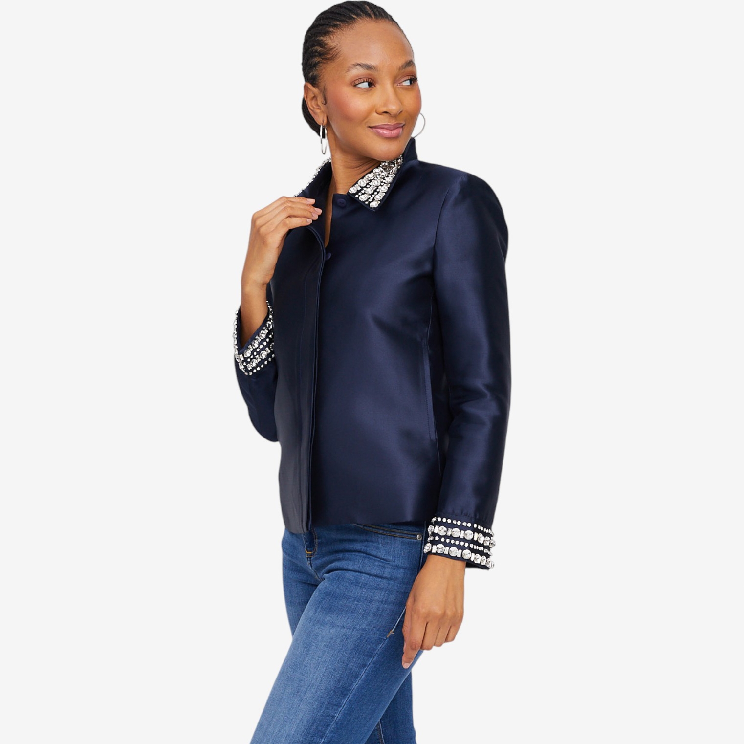 Brian Bailey Mikado Jacket with Crystal Detail - TSC.ca