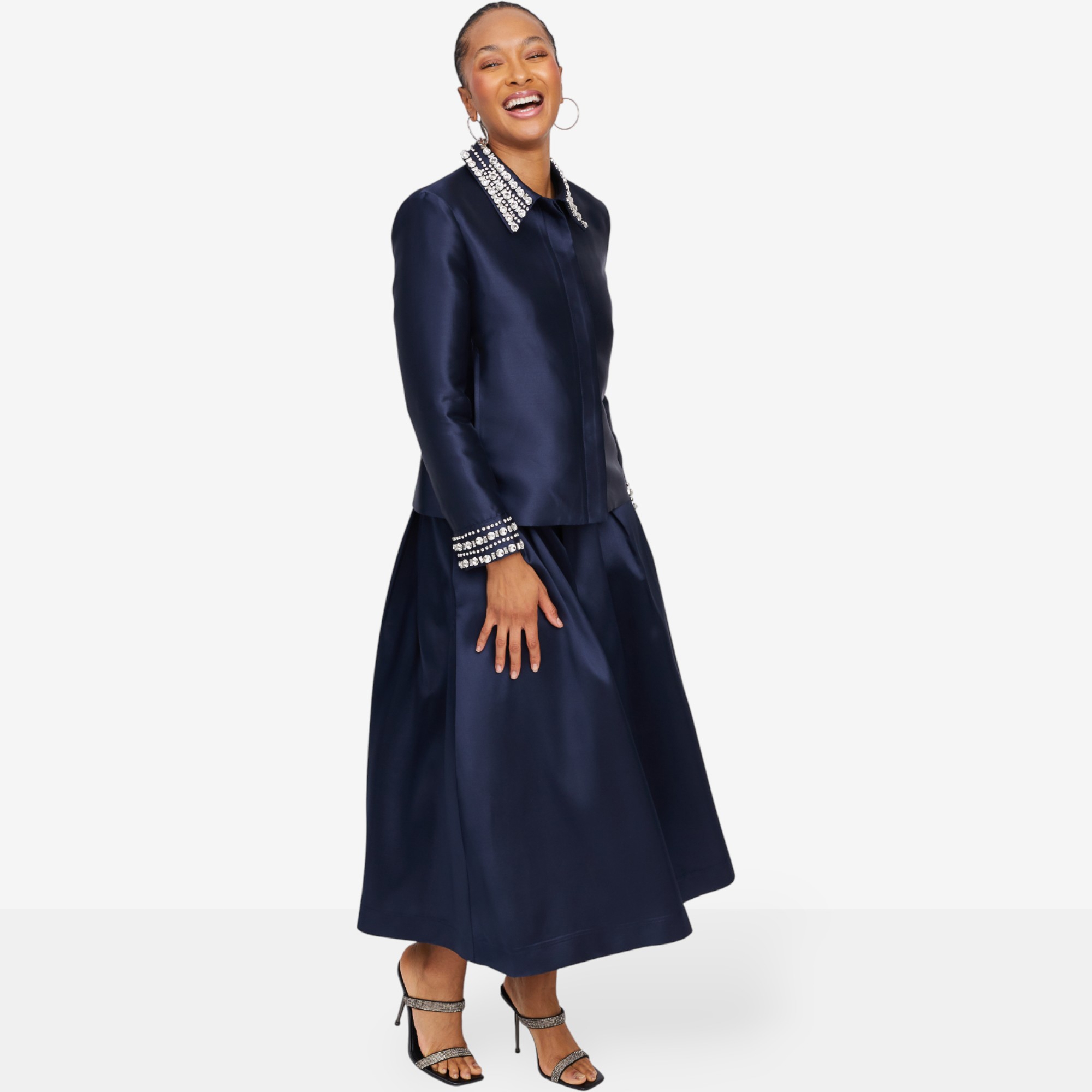 Brian Bailey Mikado Jacket with Crystal Detail - TSC.ca