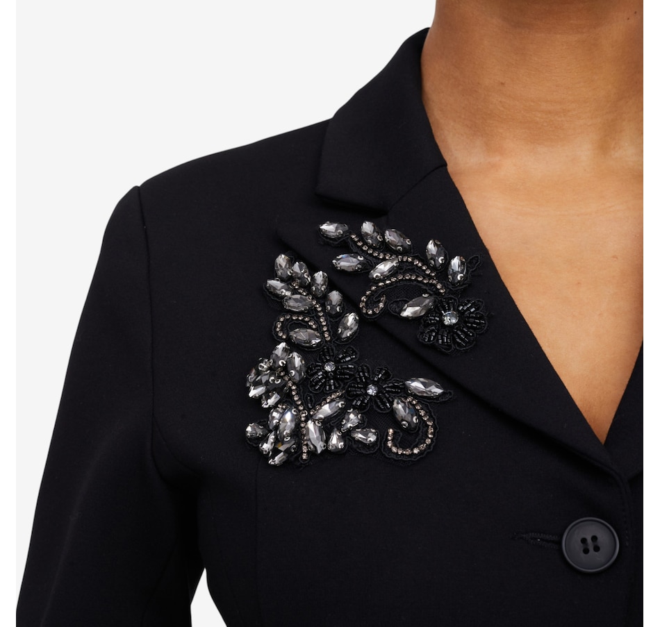 Image 104950_ALTMORE1.jpg, Product 104-950 / Price $199.88, Brian Bailey Ponte Crystal Appliqué Jacket from Brian Bailey on TSC.ca's Fashion department
