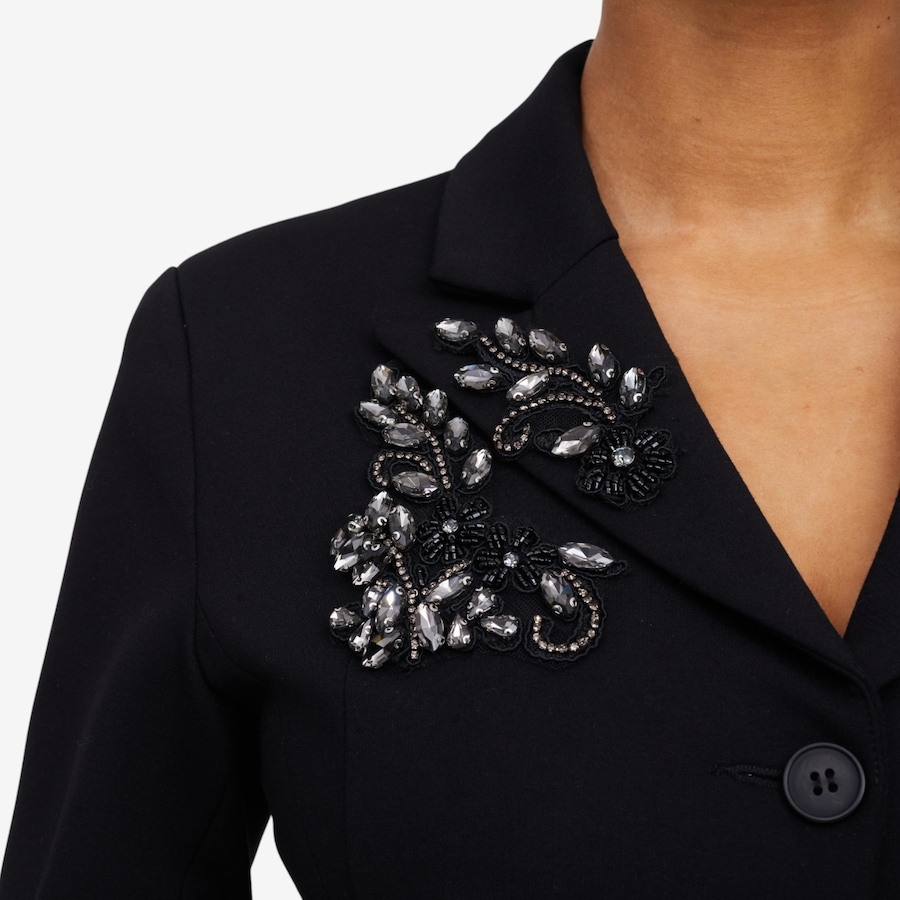 Image 104950_ALTMORE1.jpg, Product 104-950 / Price $94.33, Brian Bailey Ponte Crystal Appliqué Jacket from Brian Bailey on TSC.ca's Fashion department