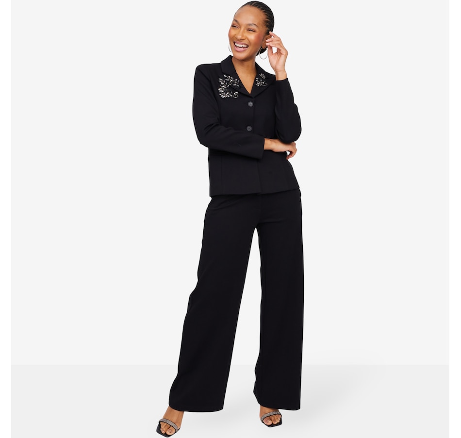 Image 104950_ALTMORE5.jpg, Product 104-950 / Price $199.88, Brian Bailey Ponte Crystal Appliqué Jacket from Brian Bailey on TSC.ca's Fashion department