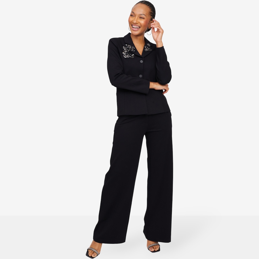 Image 104950_ALTMORE5.jpg, Product 104-950 / Price $94.33, Brian Bailey Ponte Crystal Appliqué Jacket from Brian Bailey on TSC.ca's Fashion department