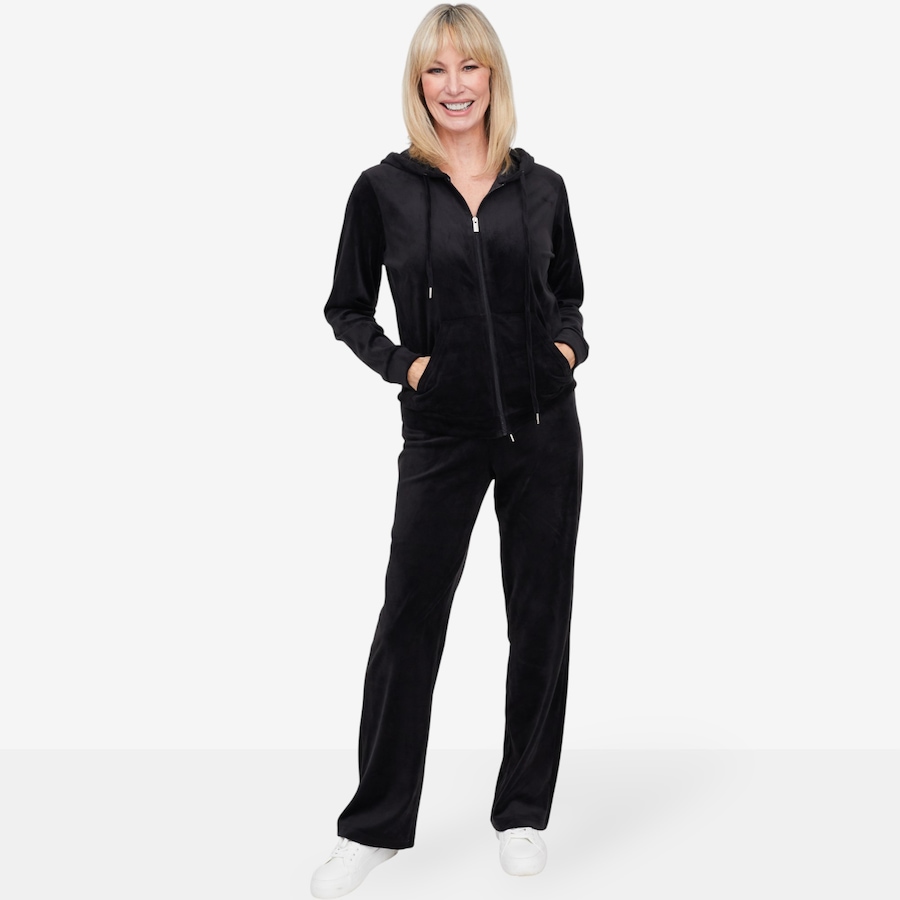 Image 104958_BLK.jpg, Product 104-958 / Price $175.00, Brian Bailey Velour Top and Pant Set from Brian Bailey on TSC.ca's Fashion department