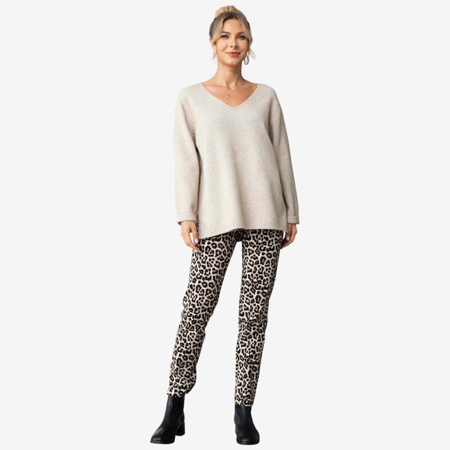 Image 104966_BGE.jpg, Product 104-966 / Price $29.33, Orange Fashion Village Lisa's V-Neck Tunic from Orange Fashion Village on TSC.ca's Fashion department