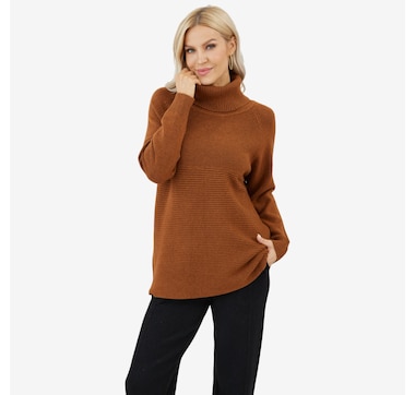 Orange Fashion Village Betheny's Ribbed Reverie Sweater