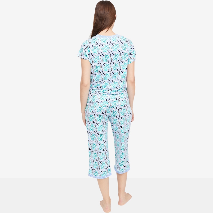 Image 104968_ALTMORE3.jpg, Product 104-968 / Price $34.88, Cuddl Duds Cool & Airy Print V-neck & Capri Pj Set from Cuddl Duds on TSC.ca's Fashion department