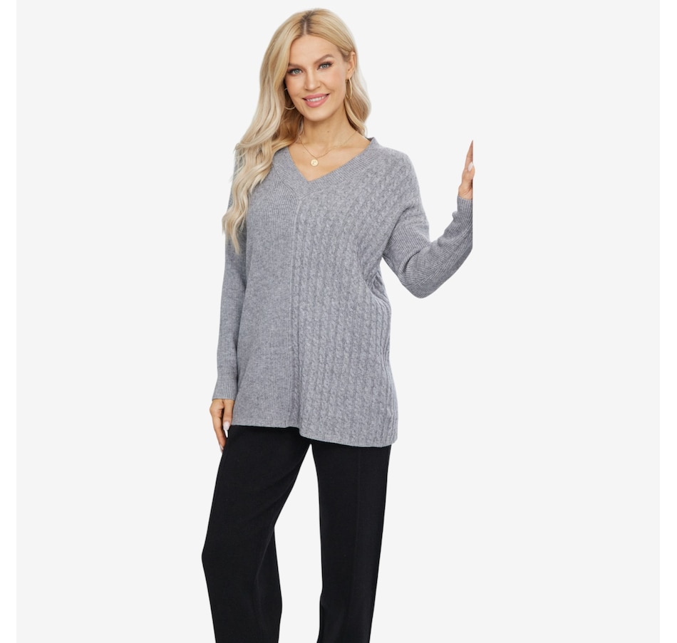 Image 104980_ALTMORE2.jpg, Product 104-980 / Price $54.88, Orange Fashion Village Sade Elegance V-Neck Sweater from Orange Fashion Village on TSC.ca's Fashion department