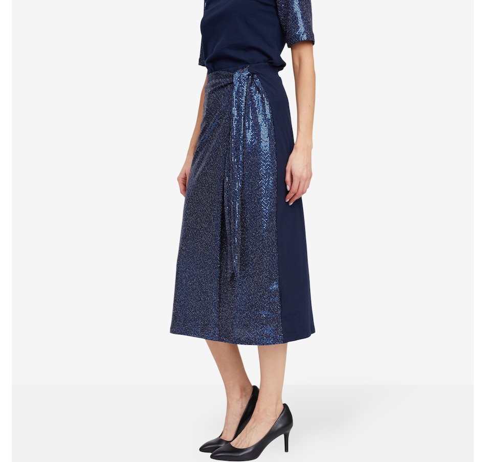 Image 104983_ALTMORE1.jpg, Product 104-983 / Price $64.88, Preloved Natalie Wrap Midi Skirt from Preloved on TSC.ca's Fashion department